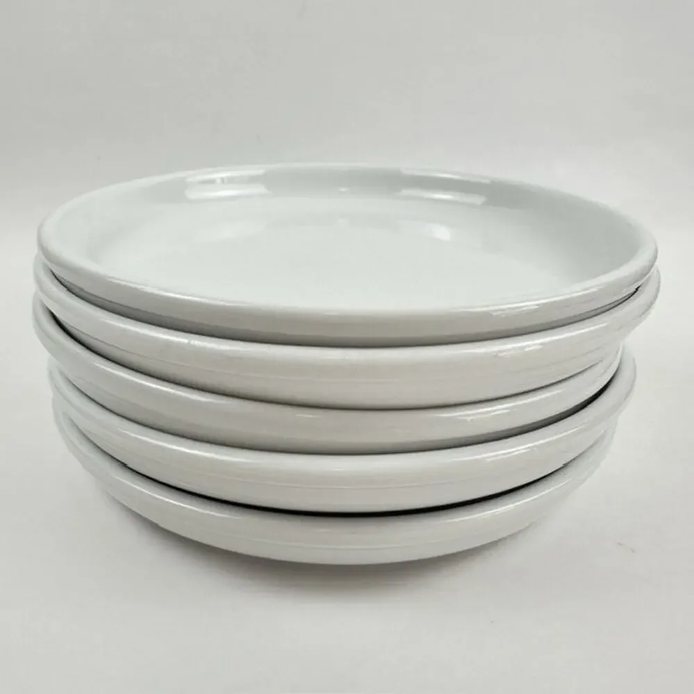 Crate and Barrel Cafeware II Salad Plate White Porcelain 8 1/4